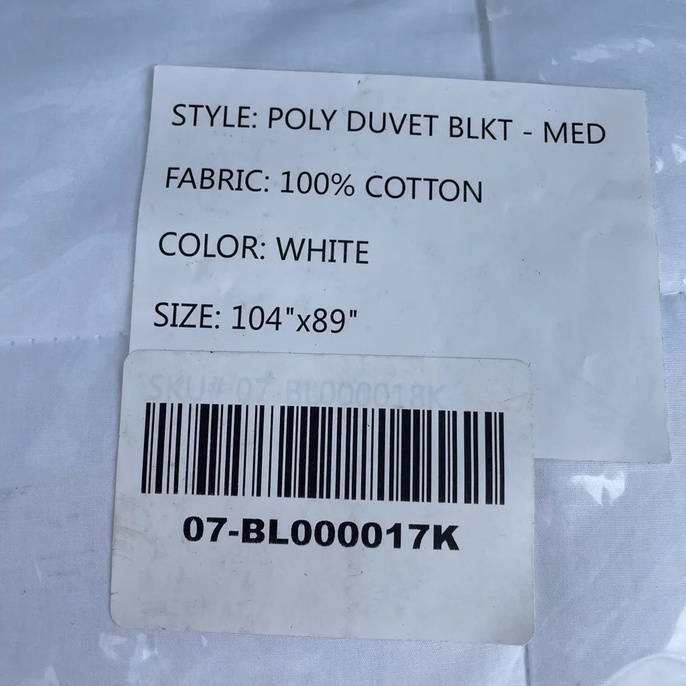 IHG BEDDING COLLECTION King Duvet blanket comforter Medium